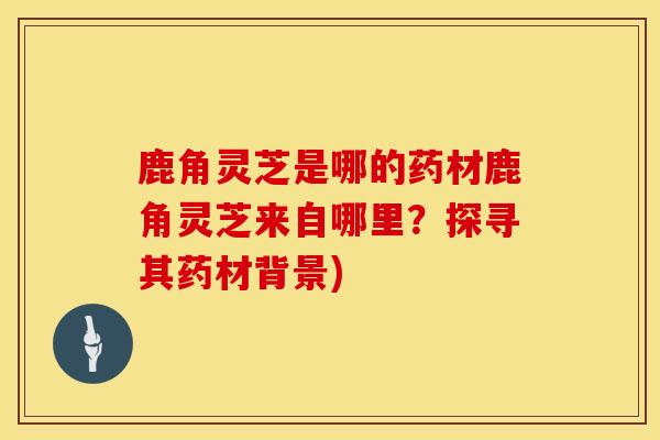 鹿角灵芝是哪的药材鹿角灵芝来自哪里？探寻其药材背景)