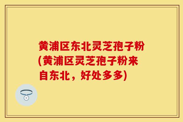 黄浦区东北灵芝孢子粉(黄浦区灵芝孢子粉来自东北,好处多多) 黄浦区东北灵芝孢子粉(黄浦区灵芝孢子粉来自东北,好处多多)