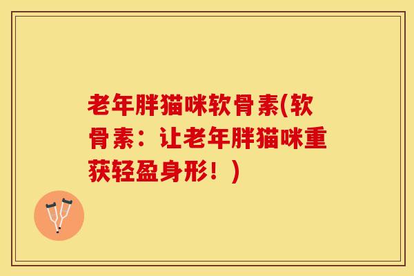 老年胖猫咪软骨素(软骨素：让老年胖猫咪重获轻盈身形！)