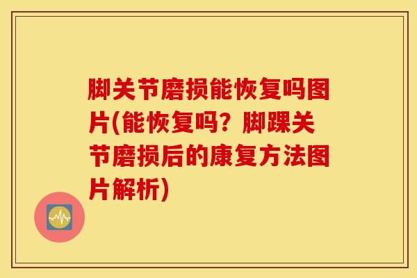 脚关节磨损能恢复吗图片(能恢复吗？脚踝关节磨损后的康复方法图片解析)