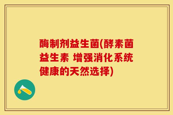 酶制剂益生菌(酵素菌益生素 增强消化系统健康的天然选择)