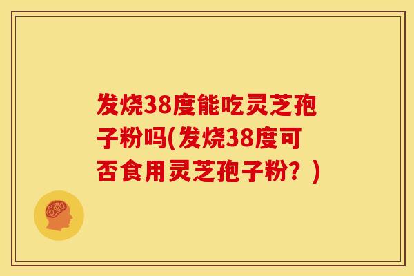 发烧38度能吃灵芝孢子粉吗(发烧38度可否食用灵芝孢子粉？)