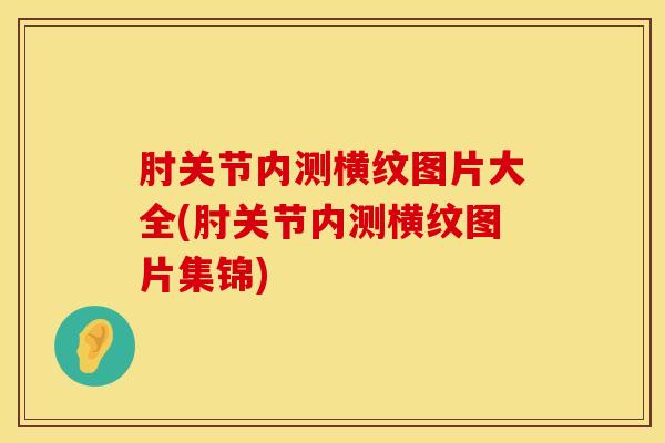 肘关节内测横纹图片大全(肘关节内测横纹图片集锦)