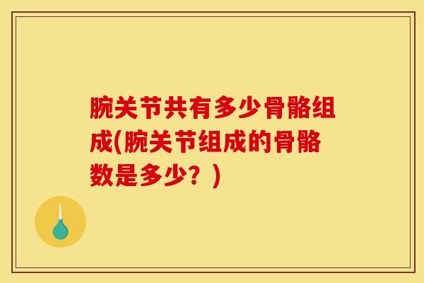 腕关节共有多少骨骼组成(腕关节组成的骨骼数是多少？)