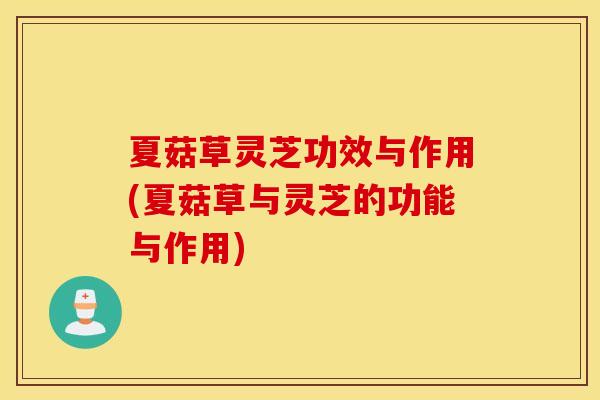 夏菇草灵芝功效与作用(夏菇草与灵芝的功能与作用)