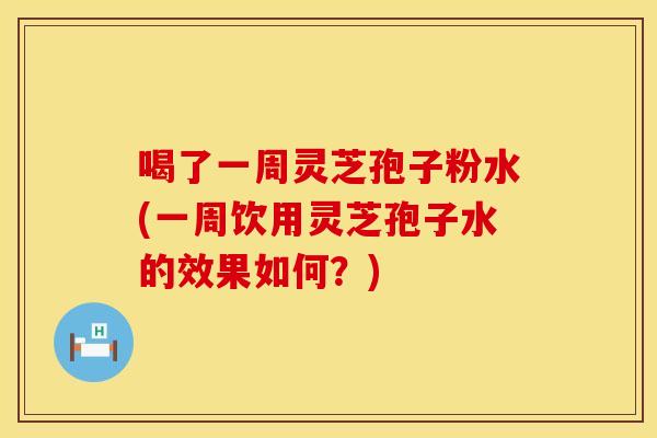 喝了一周灵芝孢子粉水(一周饮用灵芝孢子水的效果如何？)