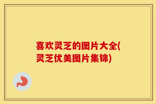 喜欢灵芝的图片大全(灵芝优美图片集锦)
