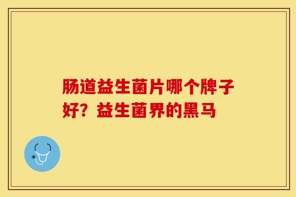 肠道益生菌片哪个牌子好？益生菌界的黑马
