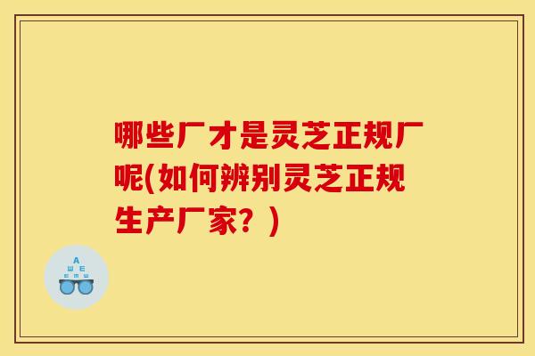 哪些厂才是灵芝正规厂呢(如何辨别灵芝正规生产厂家？)