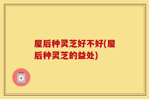屋后种灵芝好不好(屋后种灵芝的益处)