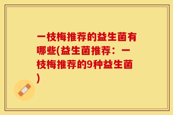 一枝梅推荐的益生菌有哪些(益生菌推荐:一枝梅推荐的9种益生菌) 一枝梅推荐的益生菌有哪些(益生菌推荐:一枝梅推荐的9种益生菌)