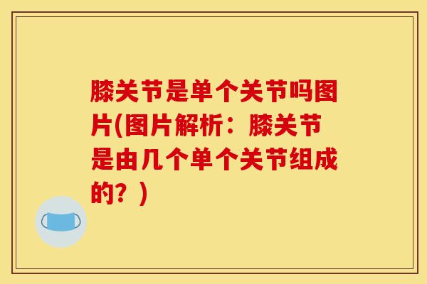 膝关节是单个关节吗图片(图片解析:膝关节是由几个单个关节组成的?) 膝关节是单个关节吗图片(图片解析:膝关节是由几个单个关节组成的?)