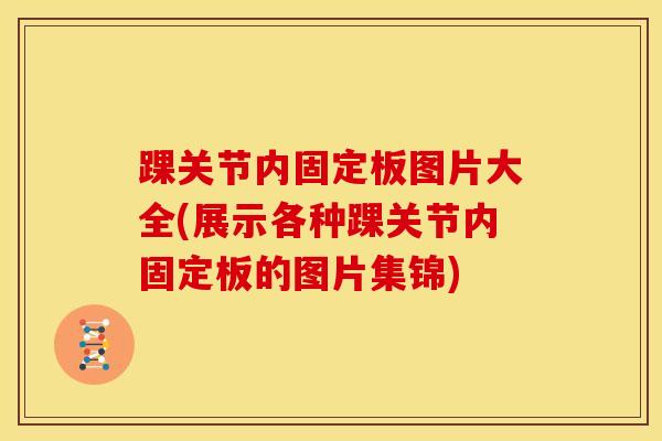 踝关节内固定板图片大全(展示各种踝关节内固定板的图片集锦)