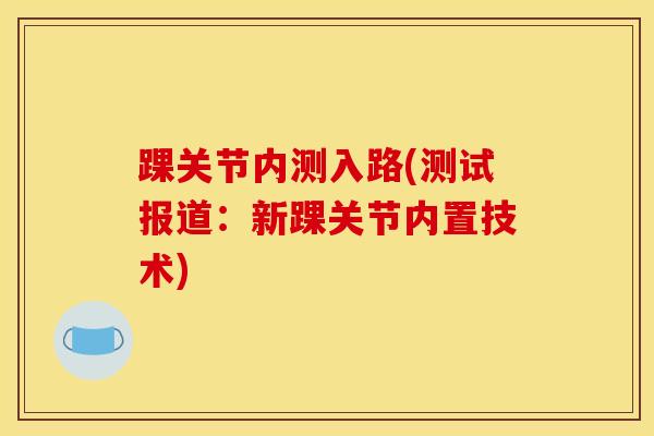 踝关节内测入路(测试报道：新踝关节内置技术)