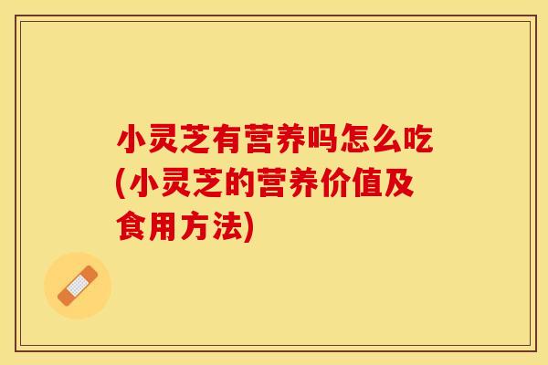 小灵芝有营养吗怎么吃(小灵芝的营养价值及食用方法)