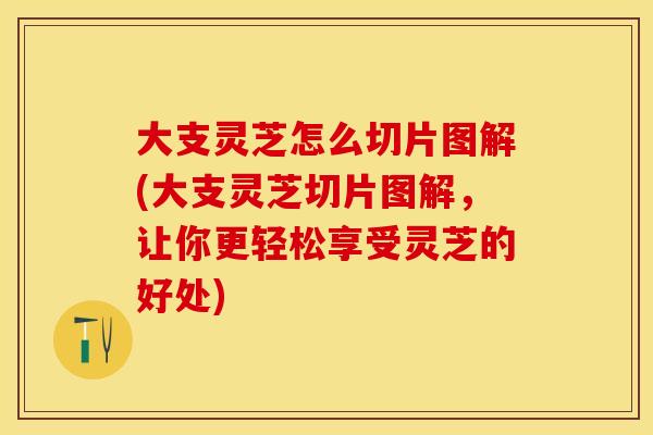 大支灵芝怎么切片图解(大支灵芝切片图解，让你更轻松享受灵芝的好处)