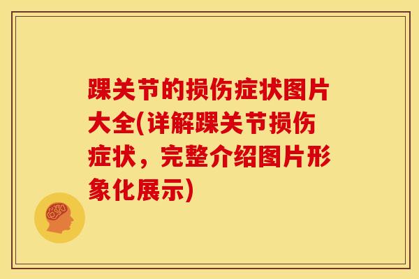 踝关节的损伤症状图片大全(详解踝关节损伤症状，完整介绍图片形象化展示)