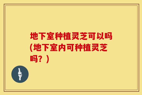 地下室种植灵芝可以吗(地下室内可种植灵芝吗？)