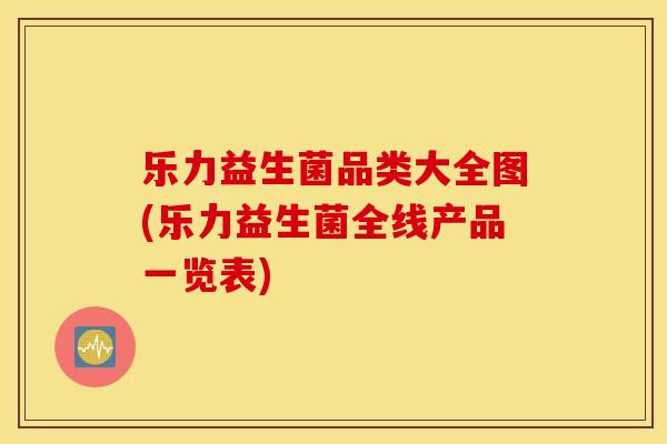 乐力益生菌品类大全图(乐力益生菌全线产品一览表)