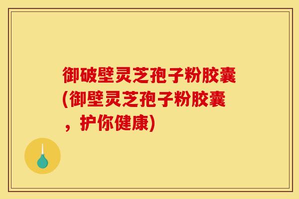 御破壁灵芝孢子粉胶囊(御壁灵芝孢子粉胶囊，护你健康)