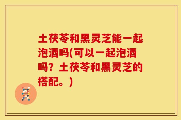 土茯苓和黑灵芝能一起泡酒吗(可以一起泡酒吗？土茯苓和黑灵芝的搭配。)