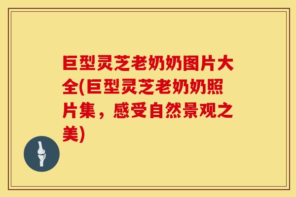巨型灵芝老奶奶图片大全(巨型灵芝老奶奶照片集，感受自然景观之美)
