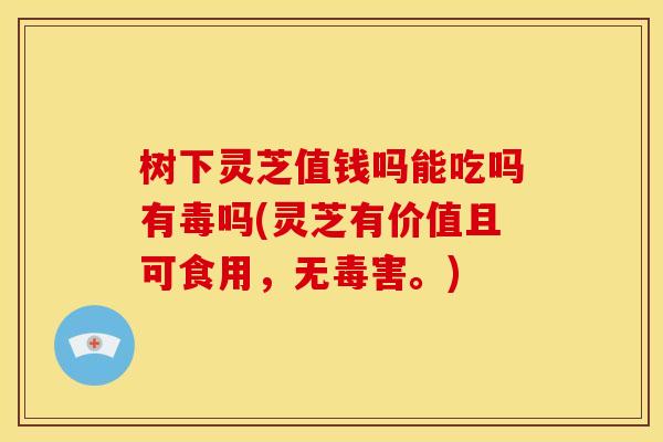 树下灵芝值钱吗能吃吗有毒吗(灵芝有价值且可食用，无毒害。)