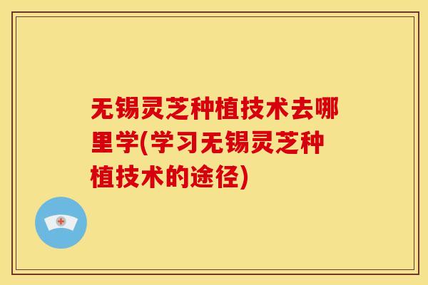无锡灵芝种植技术去哪里学(学习无锡灵芝种植技术的途径)