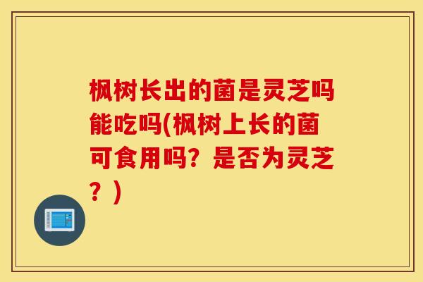 枫树长出的菌是灵芝吗能吃吗(枫树上长的菌可食用吗？是否为灵芝？)