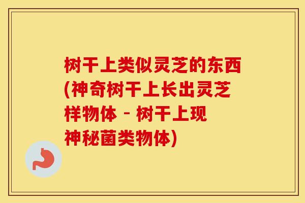 树干上类似灵芝的东西(神奇树干上长出灵芝样物体 - 树干上现神秘菌类物体)