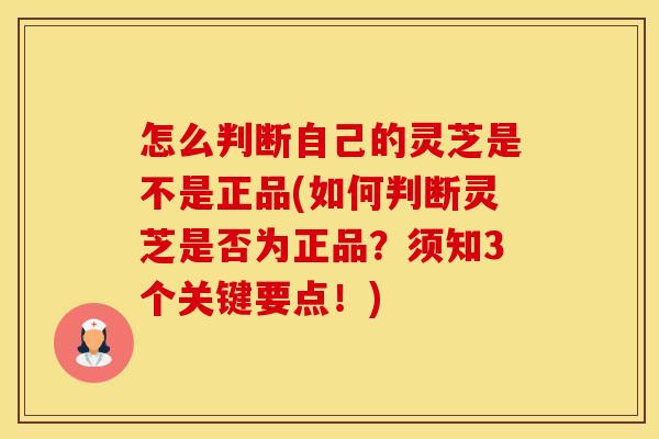 怎么判断自己的灵芝是不是正品(如何判断灵芝是否为正品？须知3个关键要点！)