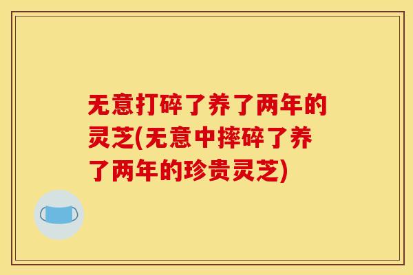 无意打碎了养了两年的灵芝(无意中摔碎了养了两年的珍贵灵芝)