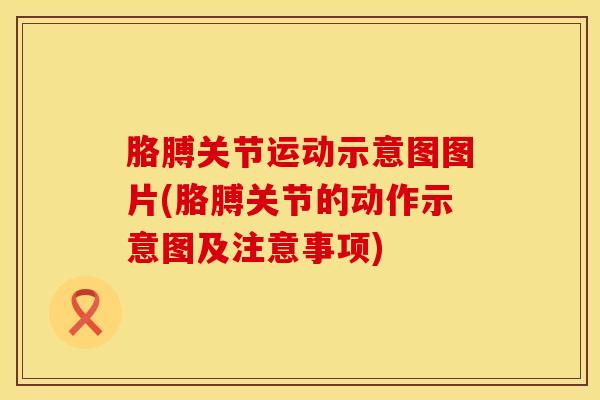 胳膊关节运动示意图图片(胳膊关节的动作示意图及注意事项)
