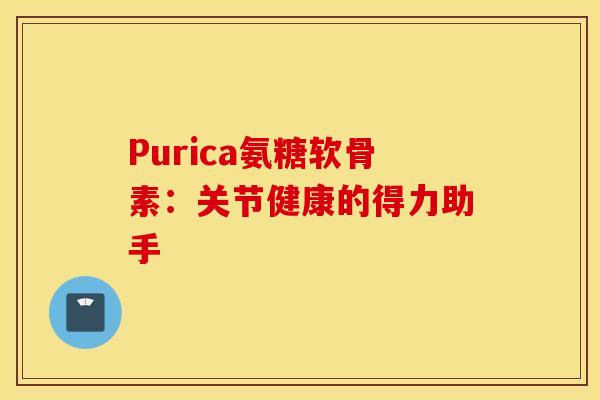 Purica氨糖软骨素：关节健康的得力助手