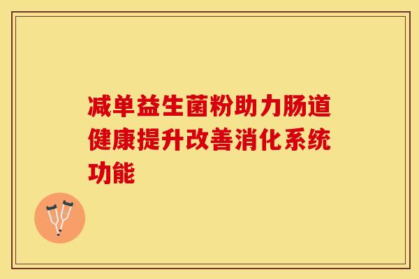 减单益生菌粉助力肠道健康提升改善消化系统功能