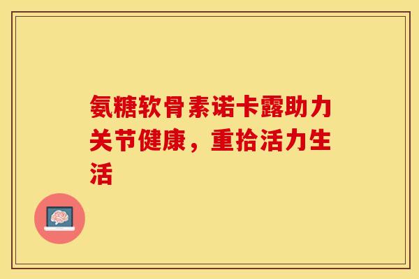 氨糖软骨素诺卡露助力关节健康，重拾活力生活