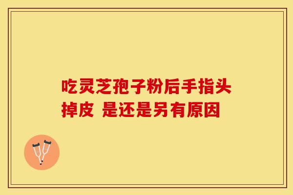 吃灵芝孢子粉后手指头掉皮 是还是另有原因