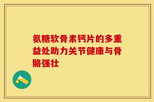 氨糖软骨素钙片的多重益处助力关节健康与骨骼强壮