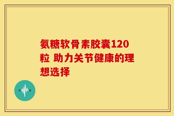 氨糖软骨素胶囊120粒 助力关节健康的理想选择