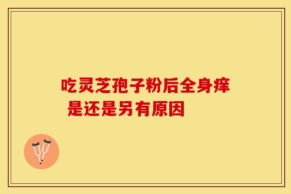 吃灵芝孢子粉后全身痒 是还是另有原因