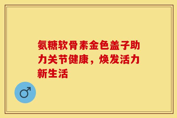 氨糖软骨素金色盖子助力关节健康，焕发活力新生活