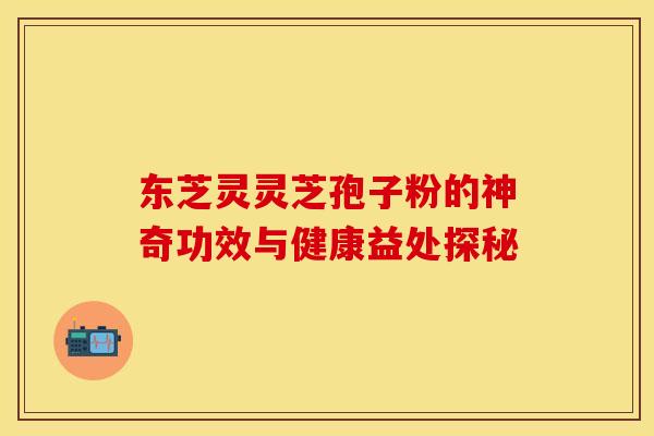 东芝灵灵芝孢子粉的神奇功效与健康益处探秘