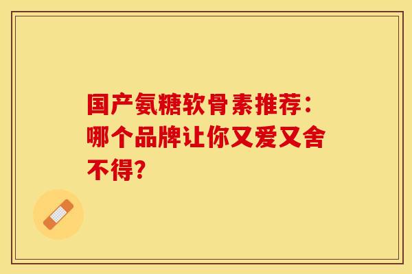 国产氨糖软骨素推荐：哪个品牌让你又爱又舍不得？