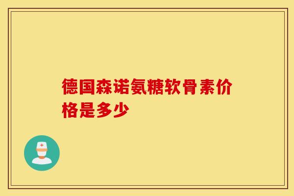 德国森诺氨糖软骨素价格是多少