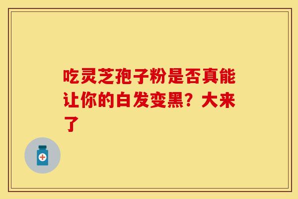 吃灵芝孢子粉是否真能让你的白发变黑？大来了