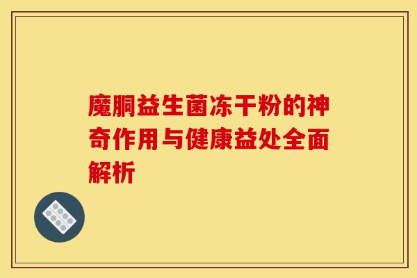 魔胴益生菌冻干粉的神奇作用与健康益处全面解析