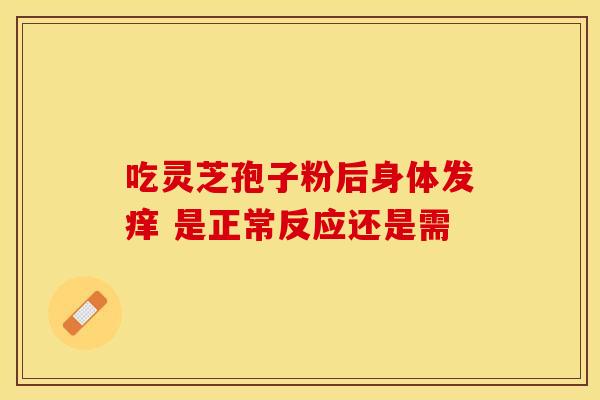 吃灵芝孢子粉后身体发痒 是正常反应还是需