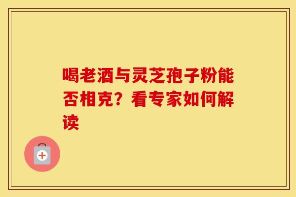 喝老酒与灵芝孢子粉能否相克？看专家如何解读