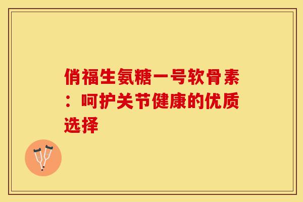 俏福生氨糖一号软骨素：呵护关节健康的优质选择