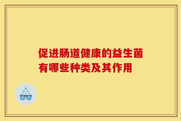 促进肠道健康的益生菌有哪些种类及其作用